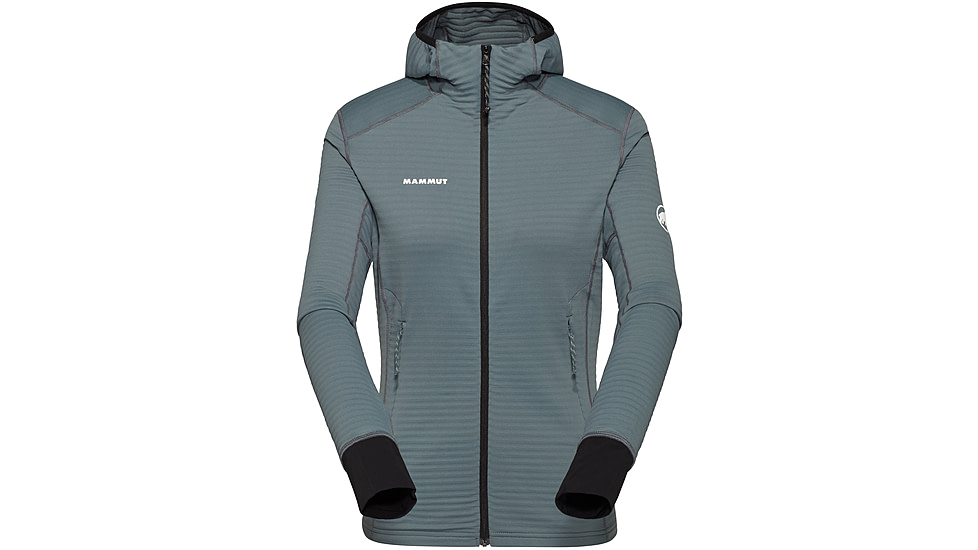 Mammut Taiss Light ML Hooded Jacket - Womens, Strata/Black, Large, 1014-04540-00791-115