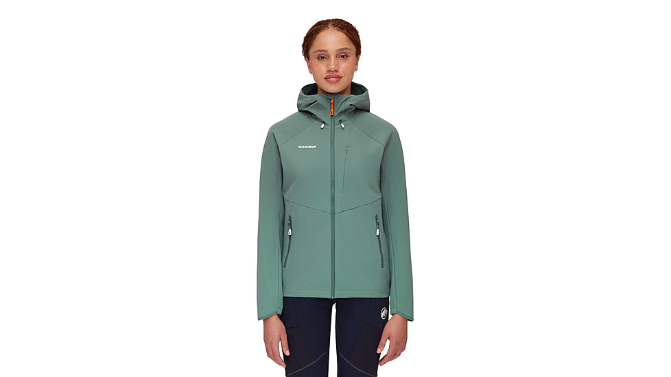 Mammut Ultimate Comfort SO Hooded Jacket - Womens, Dark Jade, Medium, 1011-01960-40236-114