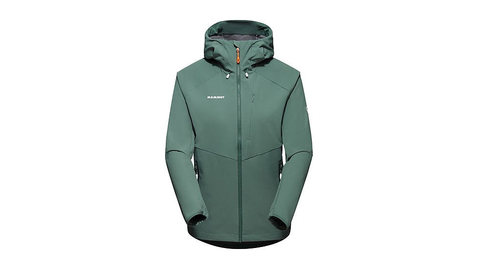 Mammut Ultimate Comfort SO Hooded Jacket - Womens, Dark Jade, Medium, 1011-01960-40236-114