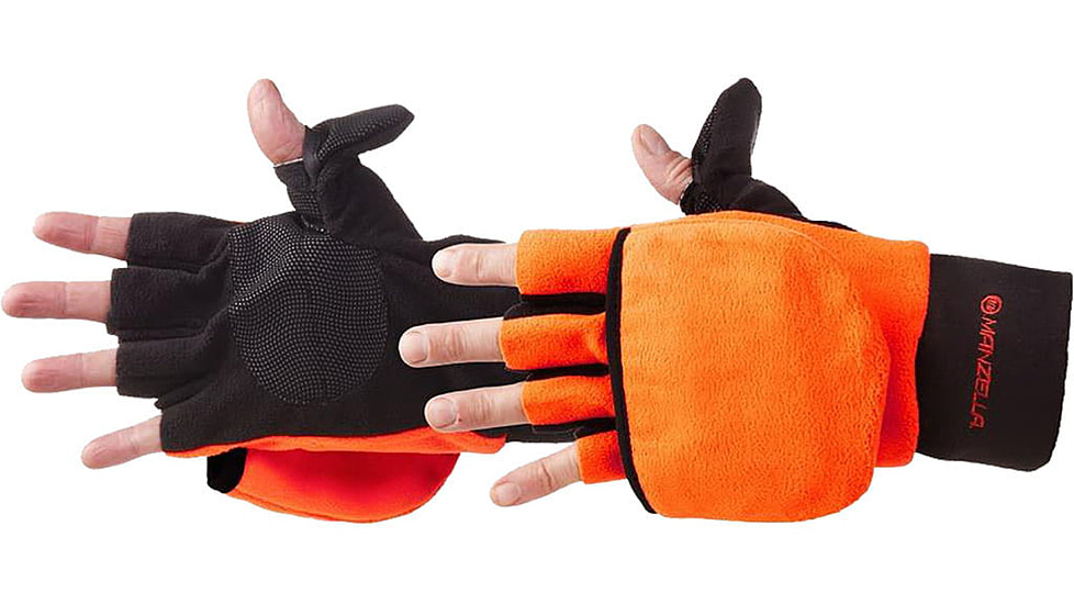 Manzella Manzella Convertible Gloves/Mitten - Men's, Blaze Orange, Large, H146M-BLZ-L