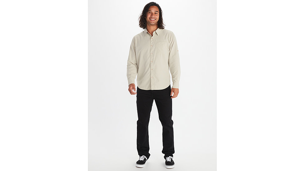 Marmot Aerobora Long Sleeve Top - Mens, Sandbar, Large, M14089-7829-L