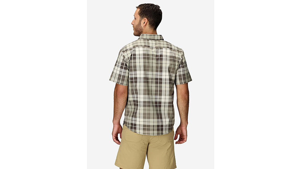 Marmot AirExchange SolarShield Novelty SS Shirt - Mens, Hickory Nut Wayland Plaid, L, M16075-24292L