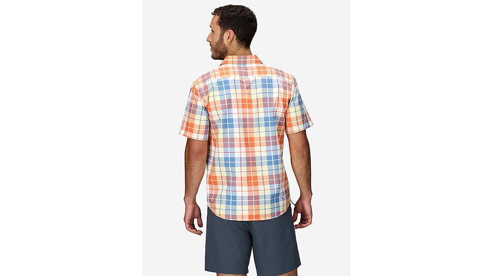 Marmot AirExchange SolarShield Novelty SS Shirt - Mens, Pomelo Wayland Plaid, XL, M16075-24293XL