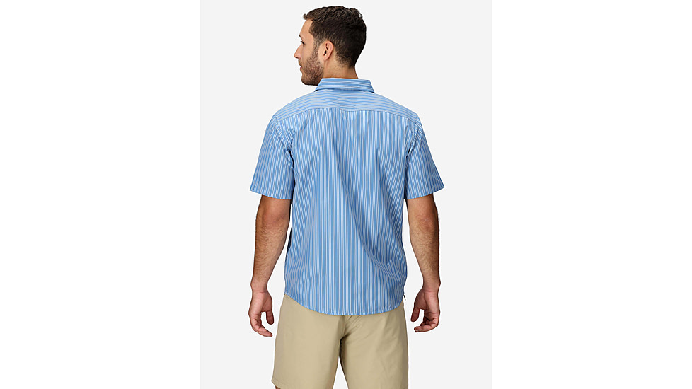 Marmot AirExchange SolarShield Novelty SS Shirt - Mens, Rain Cloud Tomales Stripe, L, M16075-24297L