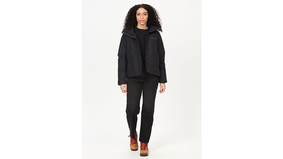 Marmot Chelsea Down Short Coat - Women's, Black, Medium, 195115184780