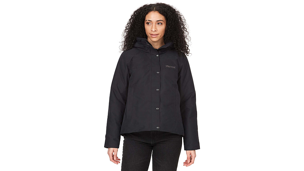 Marmot Chelsea Down Short Coat - Women's, Black, Medium, 195115184780
