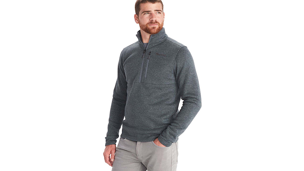 Marmot Drop Line 1/2 Zip - Mens, Steel Onyx, Small, M13193-1515-S