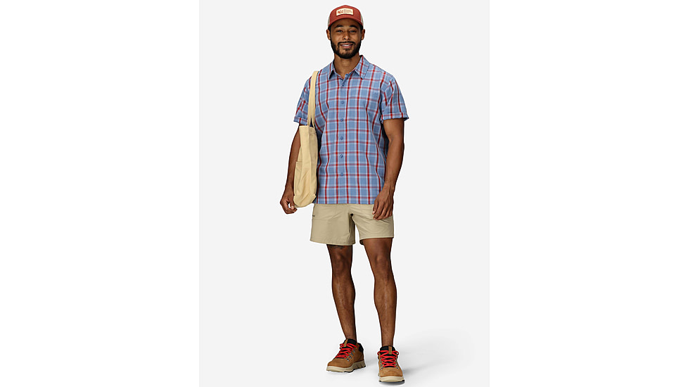 Marmot Eldridge Novelty Classic SS - Mens, Rain Cloud Oliver Plaid, M, M10665-24388M