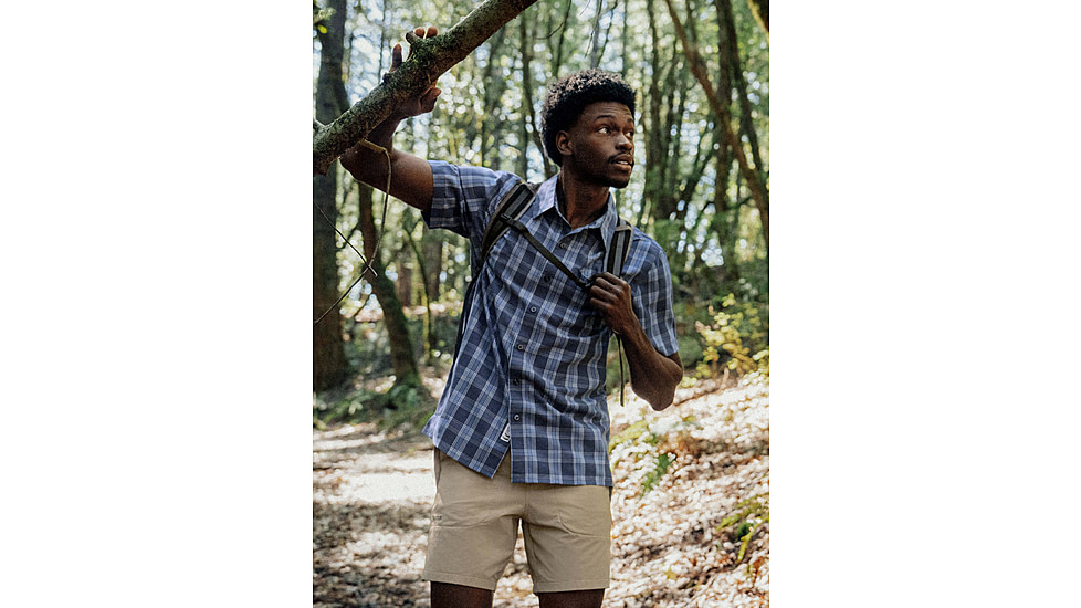 Marmot Eldridge Novelty Classic SS - Mens, Thunderhead Oliver Plaid, L, M10665-24288L