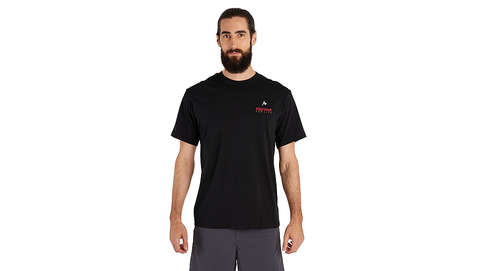 Marmot For Life Short Sleeve Tee - Mens, Black, Large, M15345-001-L