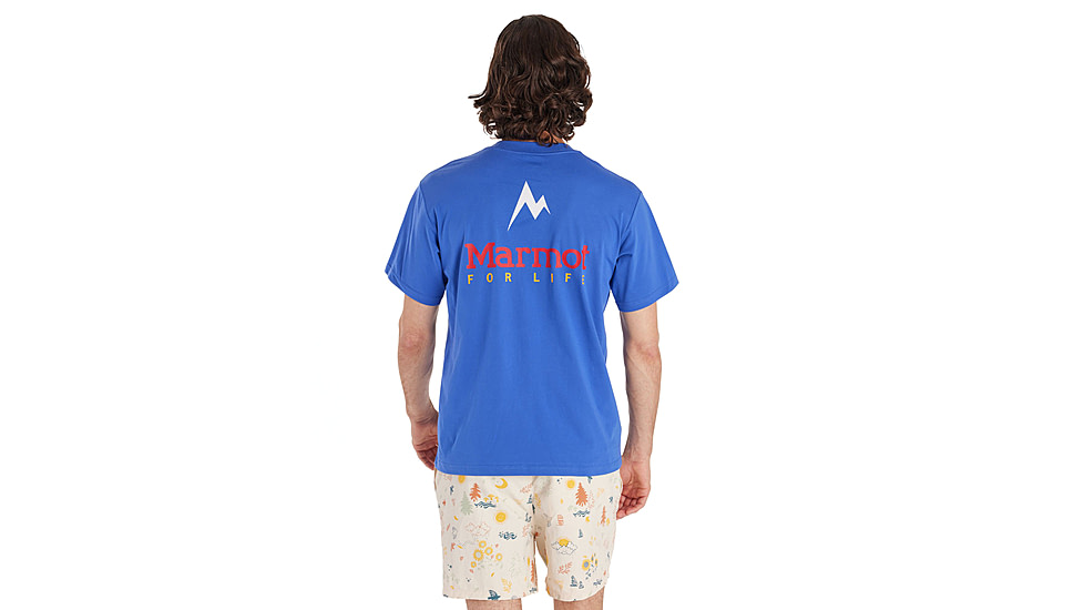 Marmot For Life Short Sleeve Tee - Mens, Trail Blue, 2XL, M15345-21538-XXL