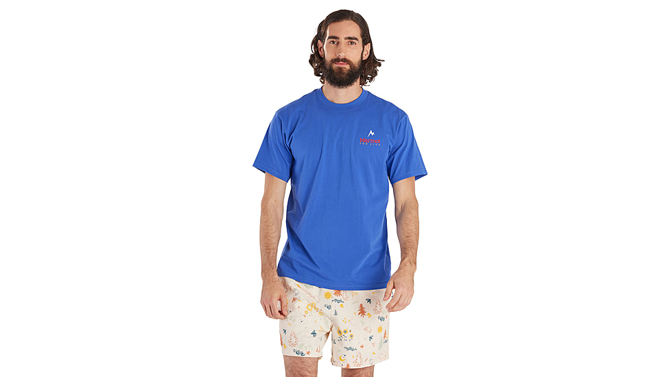 Marmot For Life Short Sleeve Tee - Mens, Trail Blue, 2XL, M15345-21538-XXL