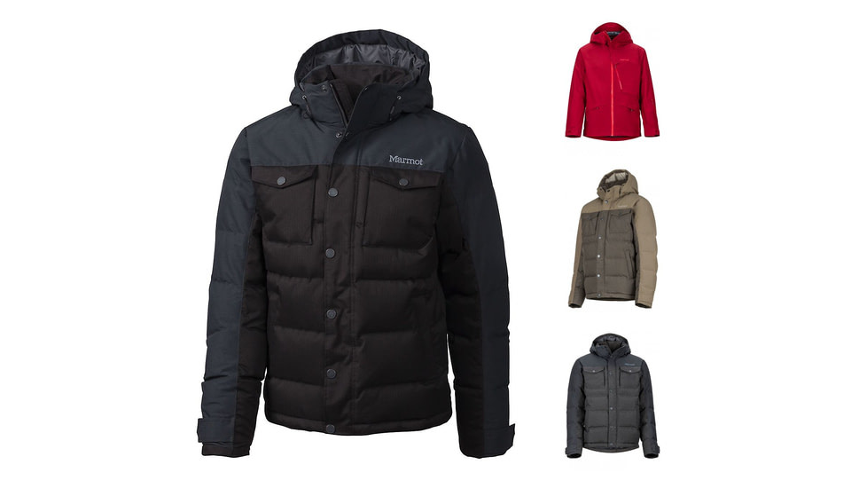 Marmot Fordham Jacket - Mens, Black, Brick, Cavern, Onyx/Dark Steel