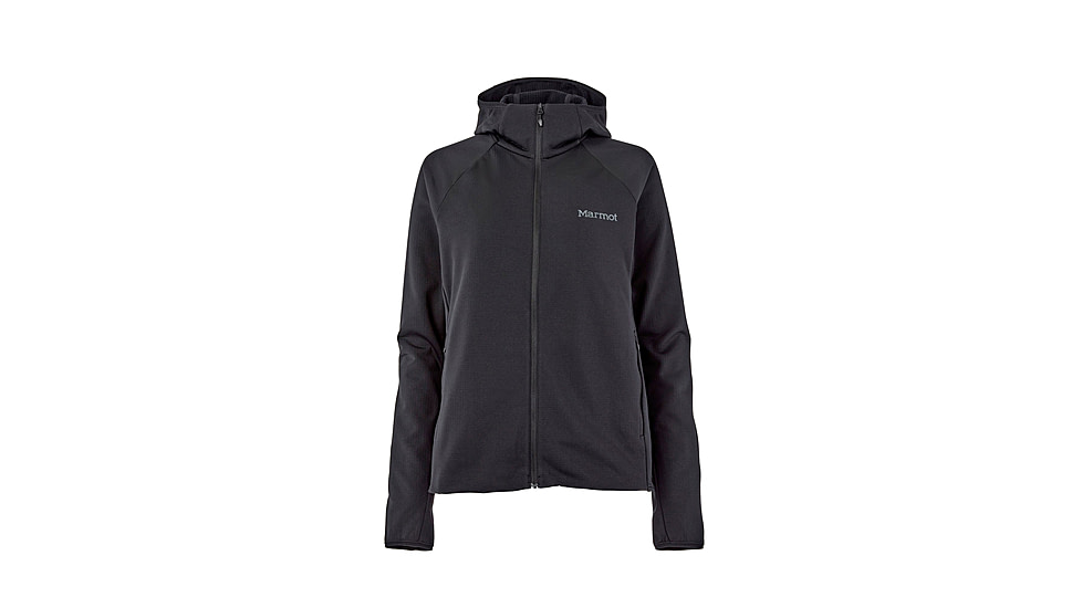 Marmot Leconte Fleece Hoody - Womens, Black, Small, M15393-001-S