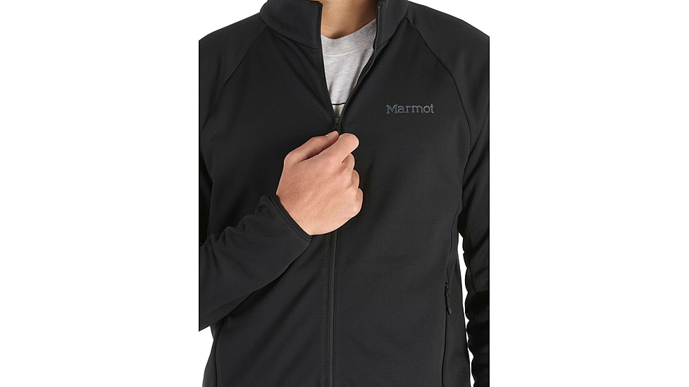 Marmot Leconte Fleece Jacket - Mens, Black, Small, M15382-001-S