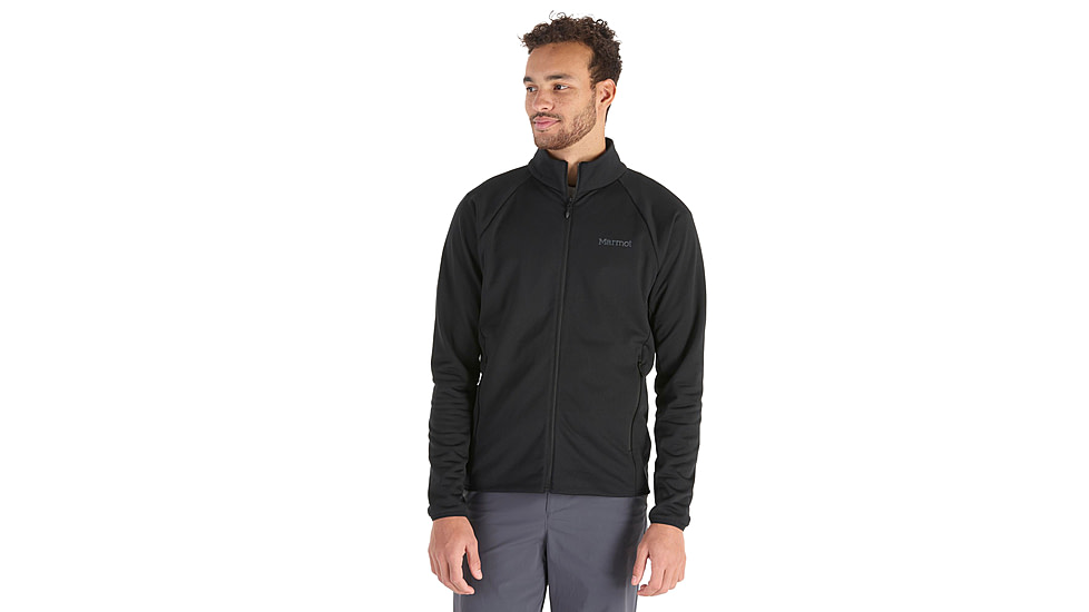 Marmot Leconte Fleece Jacket - Mens, Black, Small, M15382-001-S