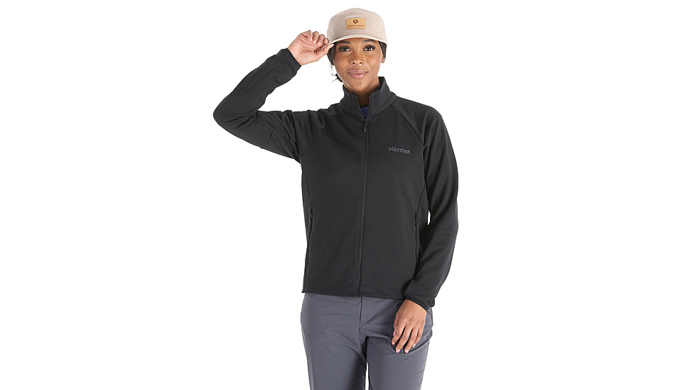 Marmot Leconte Fleece Jacket - Womens, Black, Extra Small, M15392-001-XS