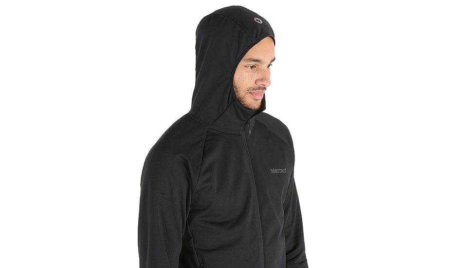 Marmot Leconte Full Zip Hoody - Mens, Black, Medium, M15383-001-M