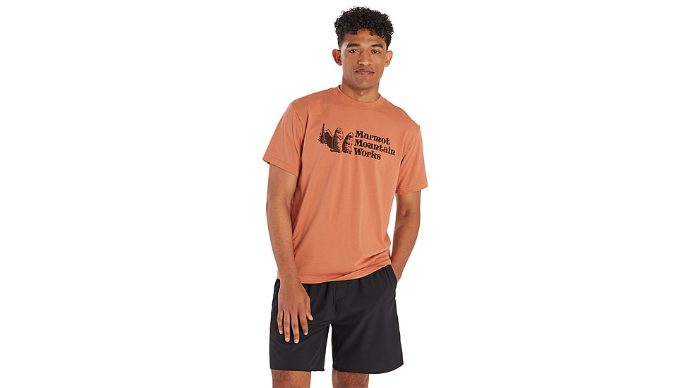 Marmot MMW Short Sleeve T-Shirts - Mens, Sunburn, Extra Large, M15593-20497-XL