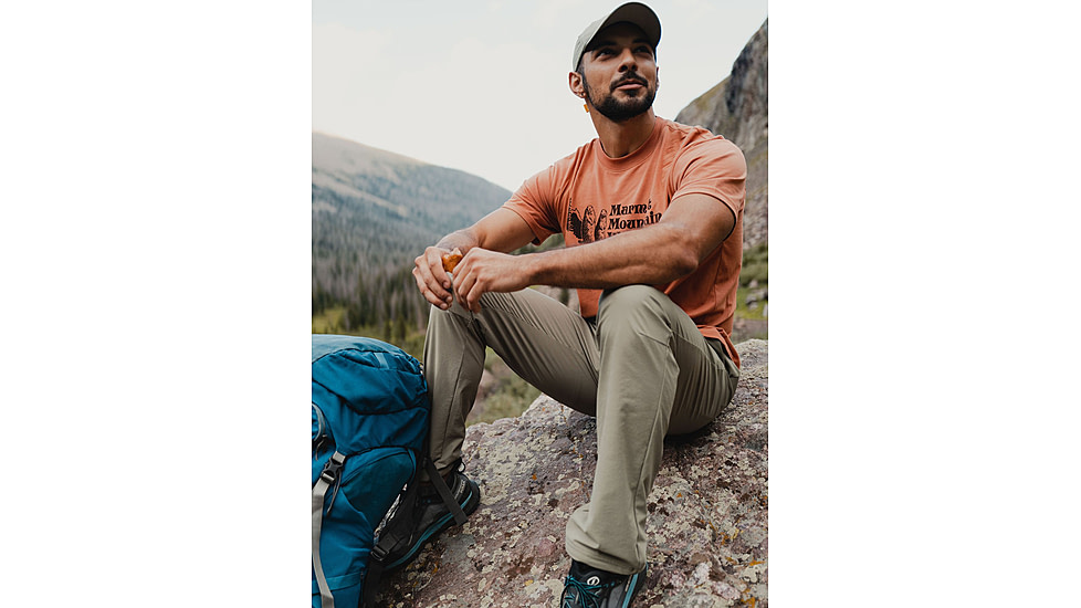 Marmot MMW Short Sleeve T-Shirts - Mens, Sunburn, Extra Large, M15593-20497-XL