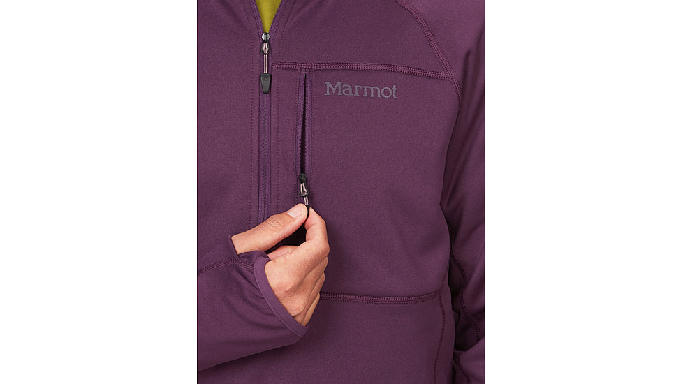 Marmot Olden Polartec 1/2 Zip - Mens, Purple Fig, Large, M13183-22260-L
