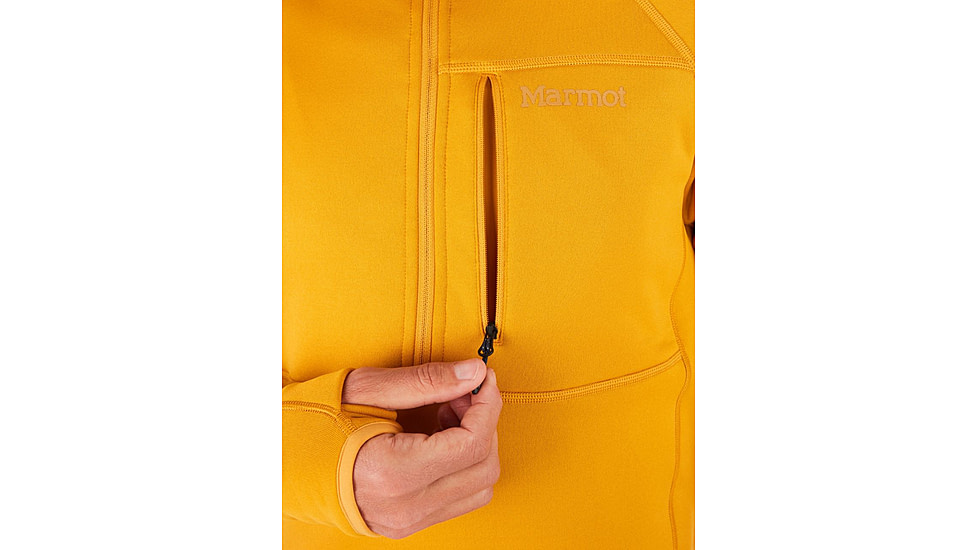Marmot Olden Polartec 1/2 Zip - Men's, Small, Yellow Gold, M13183-9472-S