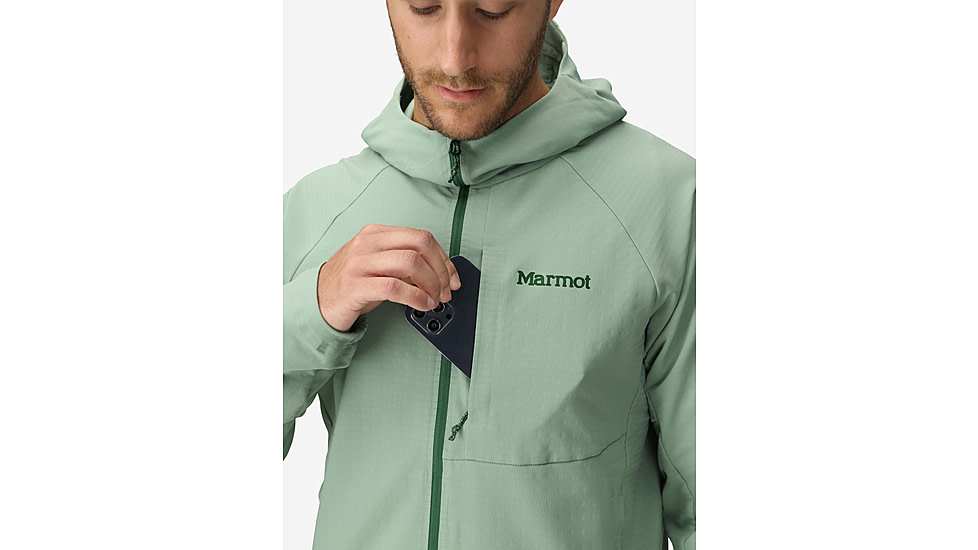 Marmot Pinnacle DriClime Hoody - Mens, Agate Green, XL, M15385-24373XL