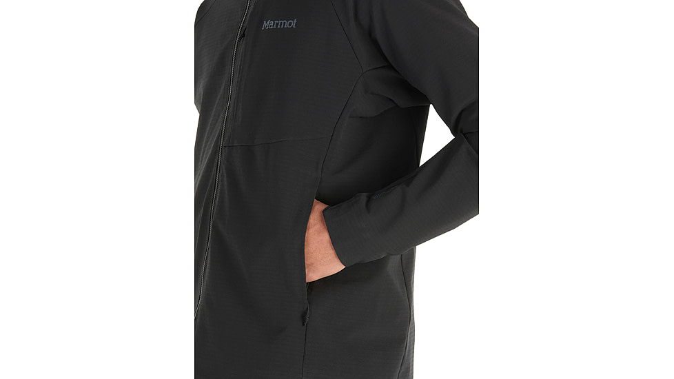 Marmot Pinnacle DriClime Hoody - Mens, Black, Medium, M15385-001-M