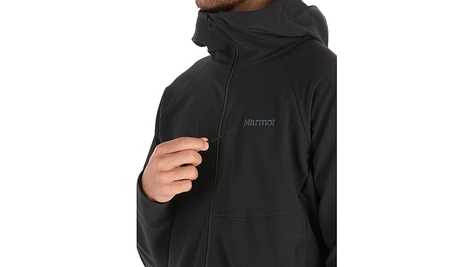 Marmot Pinnacle DriClime Hoody - Mens, Black, Medium, M15385-001-M