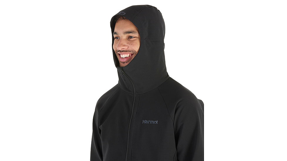 Marmot Pinnacle DriClime Hoody - Mens, Black, Medium, M15385-001-M