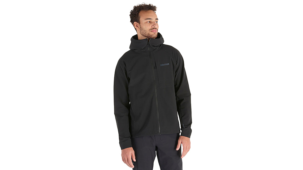 Marmot Pinnacle DriClime Hoody - Mens, Black, Medium, M15385-001-M