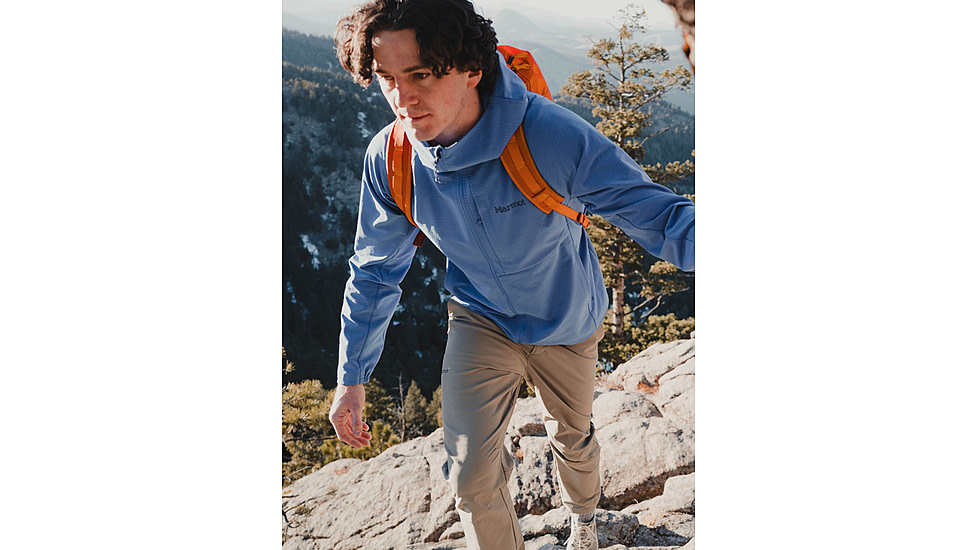 Marmot Pinnacle DriClime Hoody - Mens, Trail Blue, Medium, M15385-21538-M