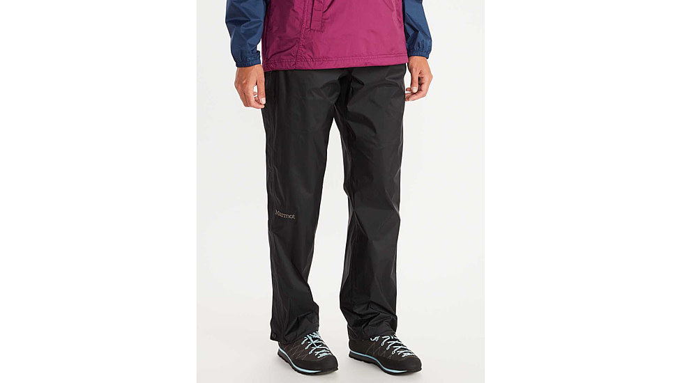 Marmot PreCip Eco Full Zip Pant Long - Womens, Black, Small, M15877-001-S