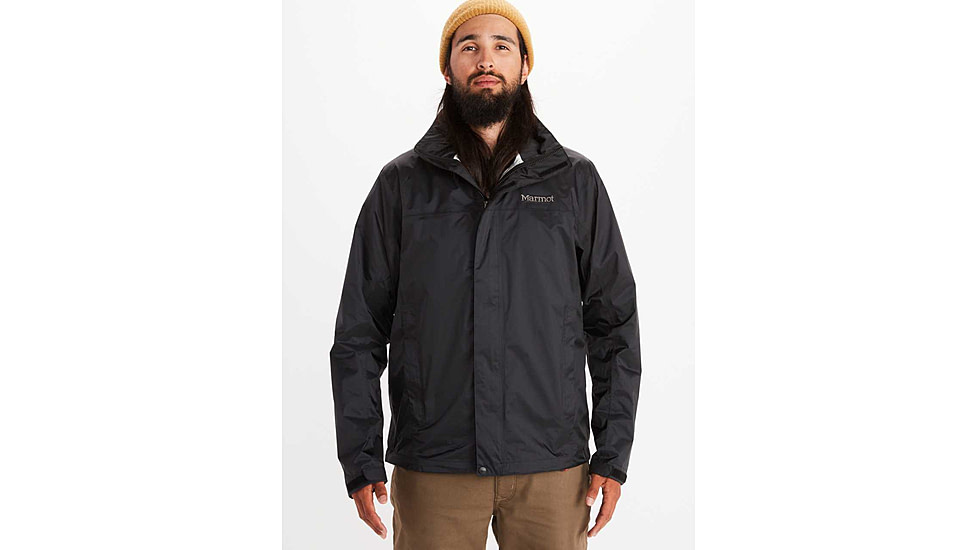 Marmot PreCip Eco Jacket - Men's, Black, Medium, 195115270629