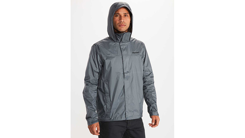Marmot PreCip Eco Jacket - Men's, Steel Onyx, Medium, 195115270674