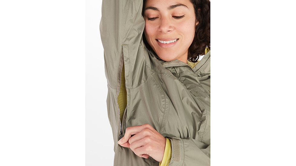 Marmot PreCip Eco Jackets - Womens, Vetiver, Extra Small, 46700-21543-XS