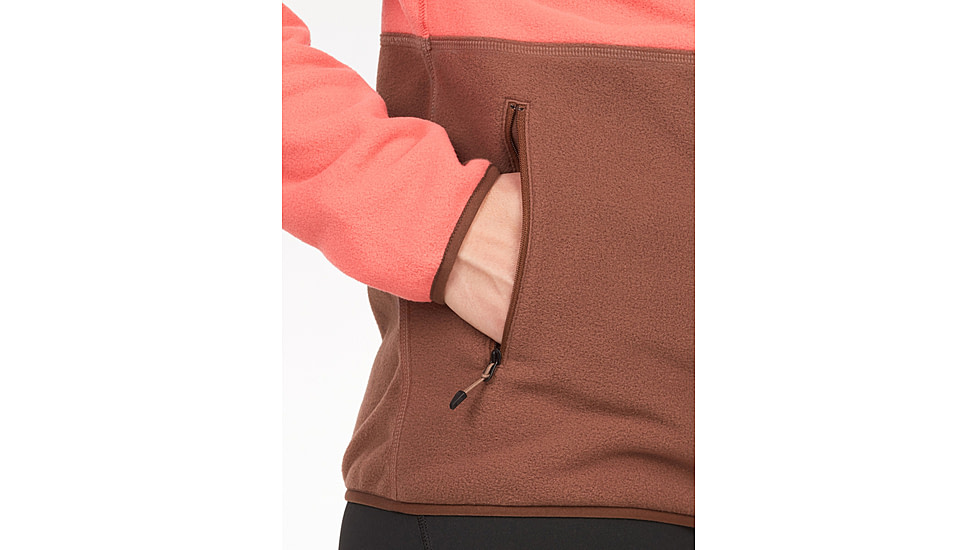 Marmot Rocklin Full Zip Jacket - Womens, Grapefruit/Pinecone, Large, M12402-22519-L