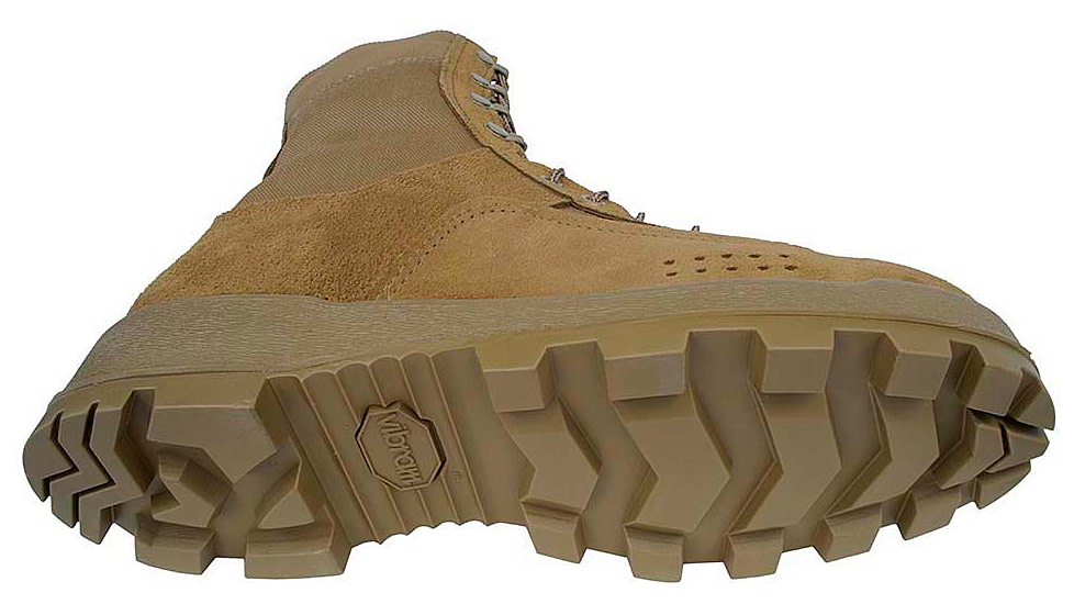 McRae Footwear BII Army Hot Weather Jungle Boot w/ Vibram Panama Outsole, Coyote, 10.5, Wide, 8701-10.5W