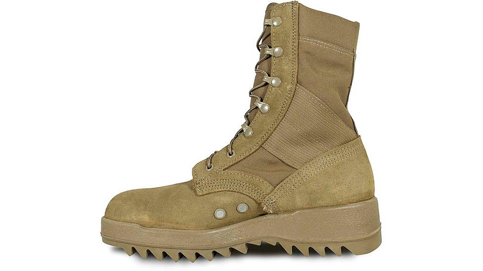 McRae Footwear Hot Weather Coyote Ripple Sole Combat Boot w/ Vibram Ripple Outsole, Coyote, 8.5, 8188-8.5