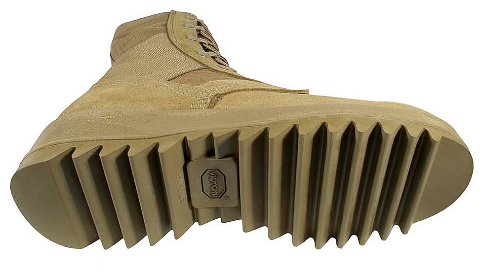McRae Footwear Hot Weather Coyote Ripple Sole Combat Boot w/ Vibram Ripple Outsole, Coyote, 8.5, 8188-8.5