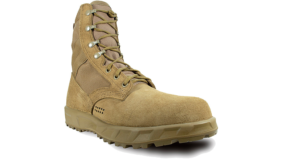 McRae Footwear T2 Ultra Light Hot Weather Combat Boot-Coyote w/ Vibram P439R, Coyote, 8.5, 8301-8.5
