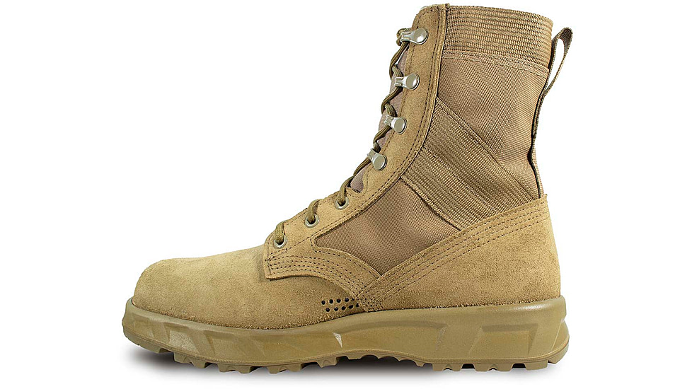 McRae Footwear T2 Ultra Light Hot Weather Combat Boot-Coyote w/ Vibram P439R, Coyote, 8.5, 8301-8.5
