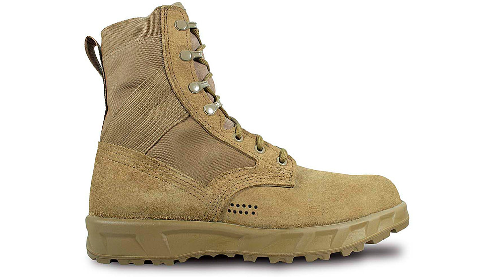 McRae Footwear T2 Ultra Light Hot Weather Combat Boot-Coyote w/ Vibram P439R, Coyote, 8.5, 8301-8.5