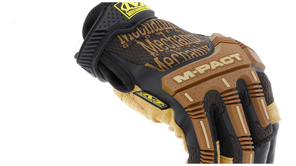 Mechanix Wear Leather M-Pact Framer Glove - Mens, Tan, Small, LFR-75-008