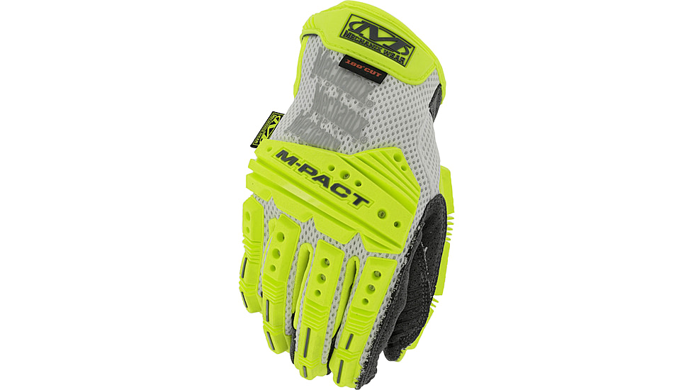 Mechanix Wear M-Pact Vent D5 Gloves - Mens, Fluorescent Yellow, Large, SMV-C91-010