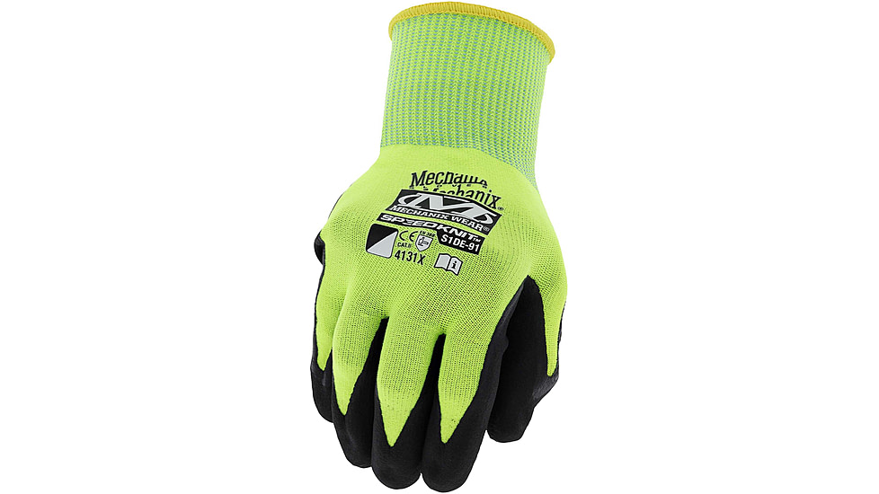 Mechanix Wear Speedknit Utility Gloves - Men's, Large-Extra Large, Fluorescent Yellow, S1DE-91-540