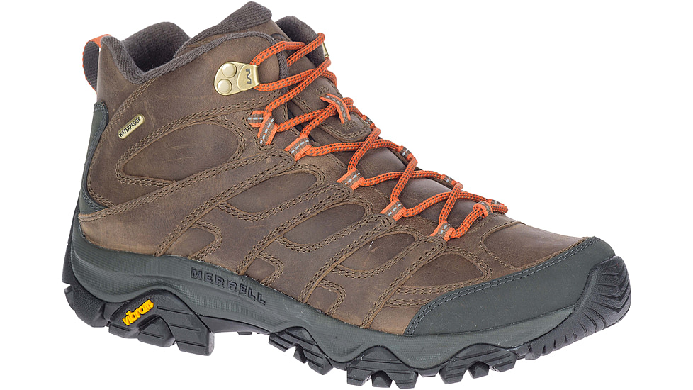 Merrell Moab 3 Prime Mid Waterproof Casual Shoes - Mens, Canteen, 7, Wide, J035763W-W-7