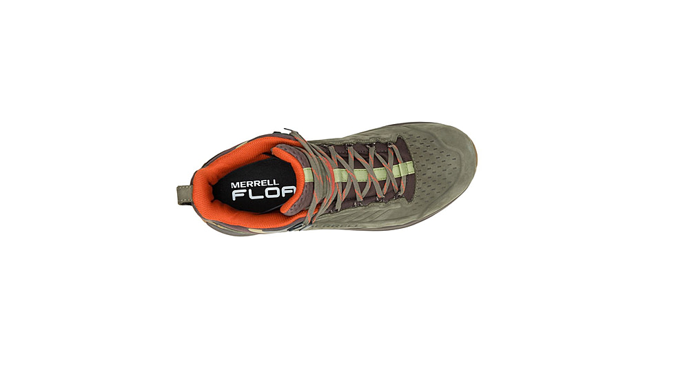 Merrell Moab Speed 2 Leather Mid WP Hiking Shoes - Mens, Olive, 10.5 US, J037781-10.5