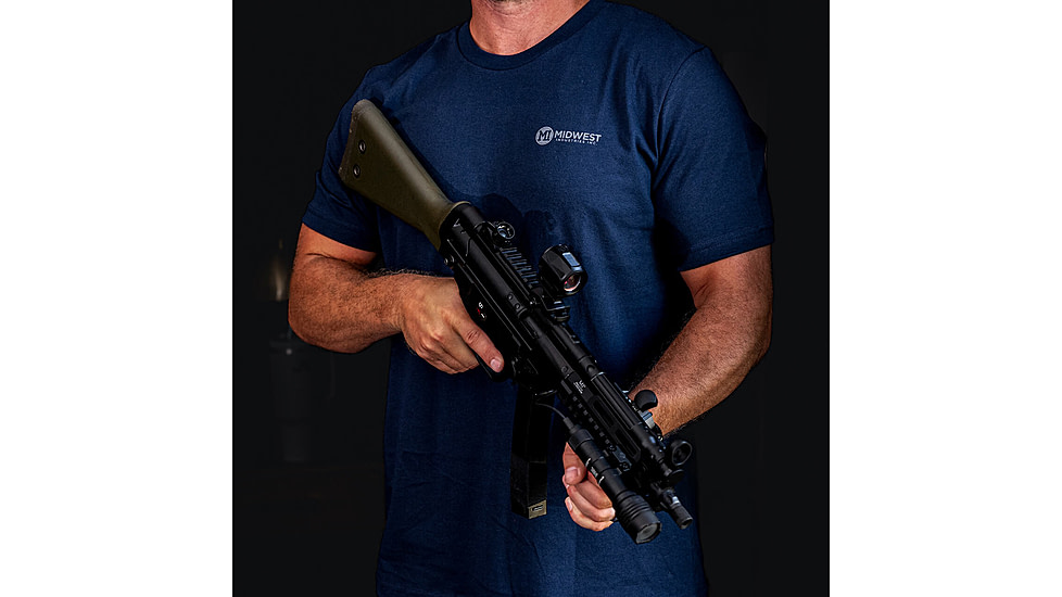 Midwest Industries Flag T-Shirt, Navy, Large, MI-TEE-FLAG-LARGE