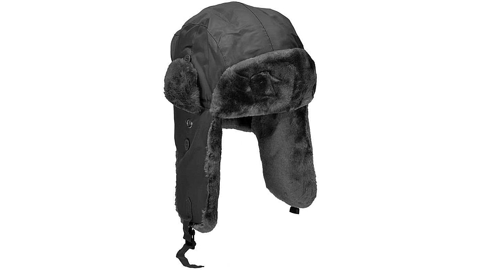 MIL-TEC MA-1 Winter Pilot Hat - Men's, Black, 2XL, 12105002-906